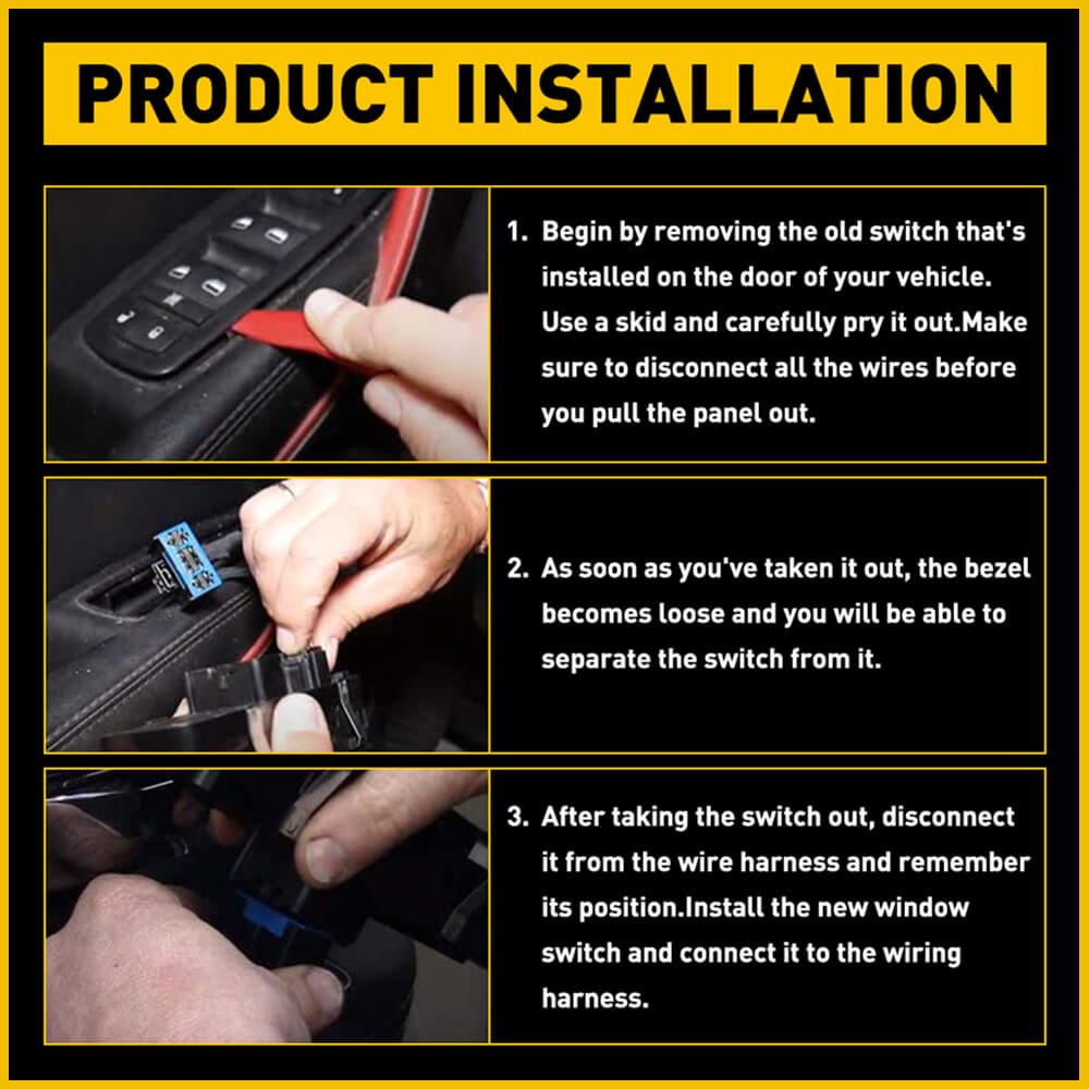 Chrysler 200 Dodge Dart Jeep Cherokee Power Window Control Switch 13+8 Pin - Master Replacement Part for Smooth Window Operation | Perfect for Car Repair & Maintenance