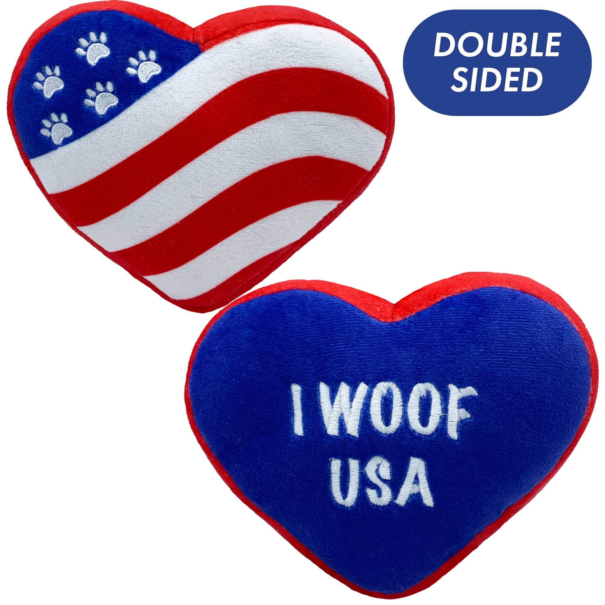 **Paws & Stripes Heart-Shaped Dog Chew Toy for Small Dogs – Durable & Fun Pet Chewing Toy for Puppies, Teething, and Playtime**