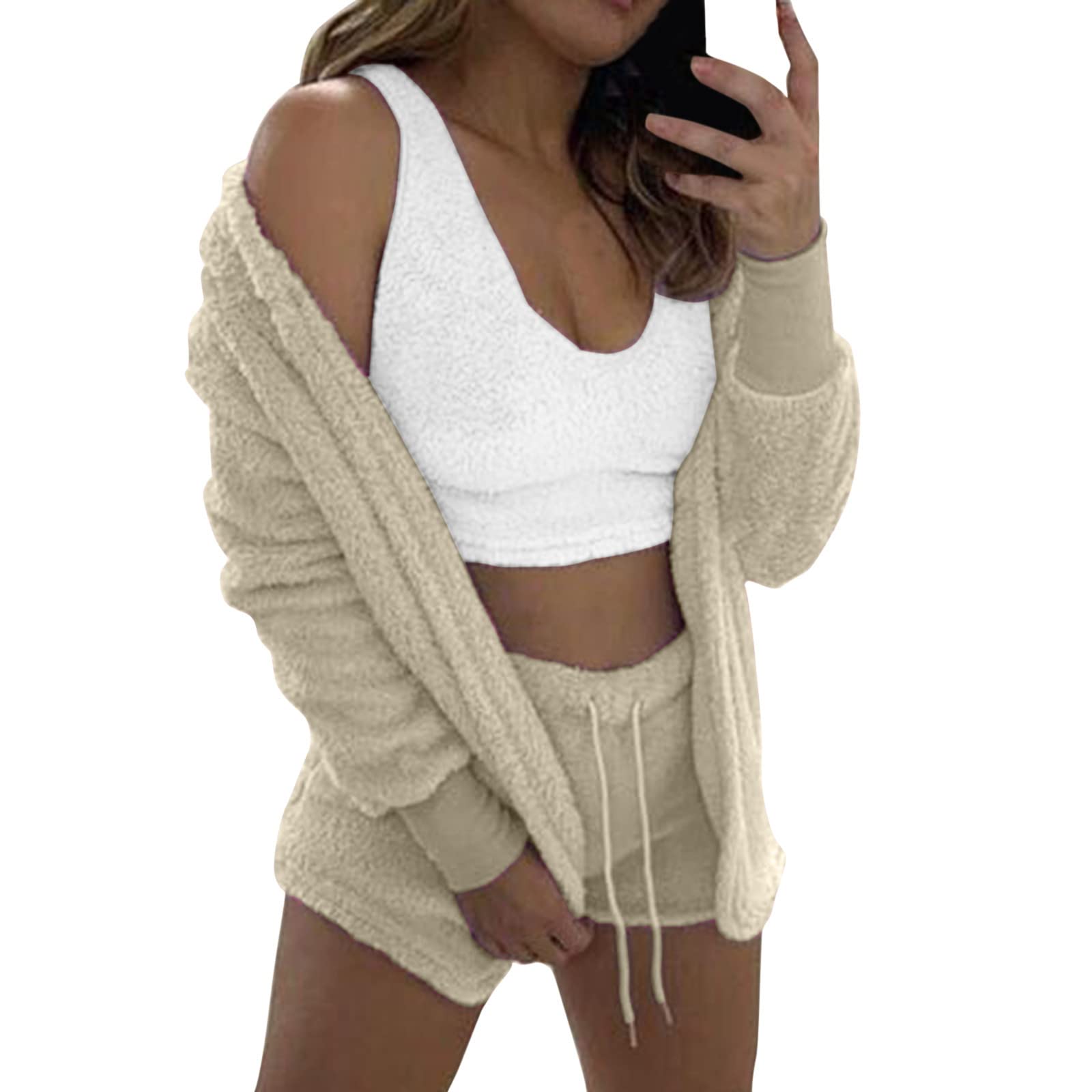 Trendy Women's Two Piece Outfits - Short Sleeve Top & High Waist Shorts Set | Summer Vacation Clothes 2023 | Casual Beachwear, Pool Party & Street Style Fashion