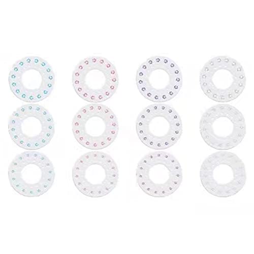 12Pcs Diamond Dishes with 180 Diamonds | Diamond Paste & Magic Jewel Drill for Diamond Hair Stapler | Perfect for Hair Extensions & Jewelry Making