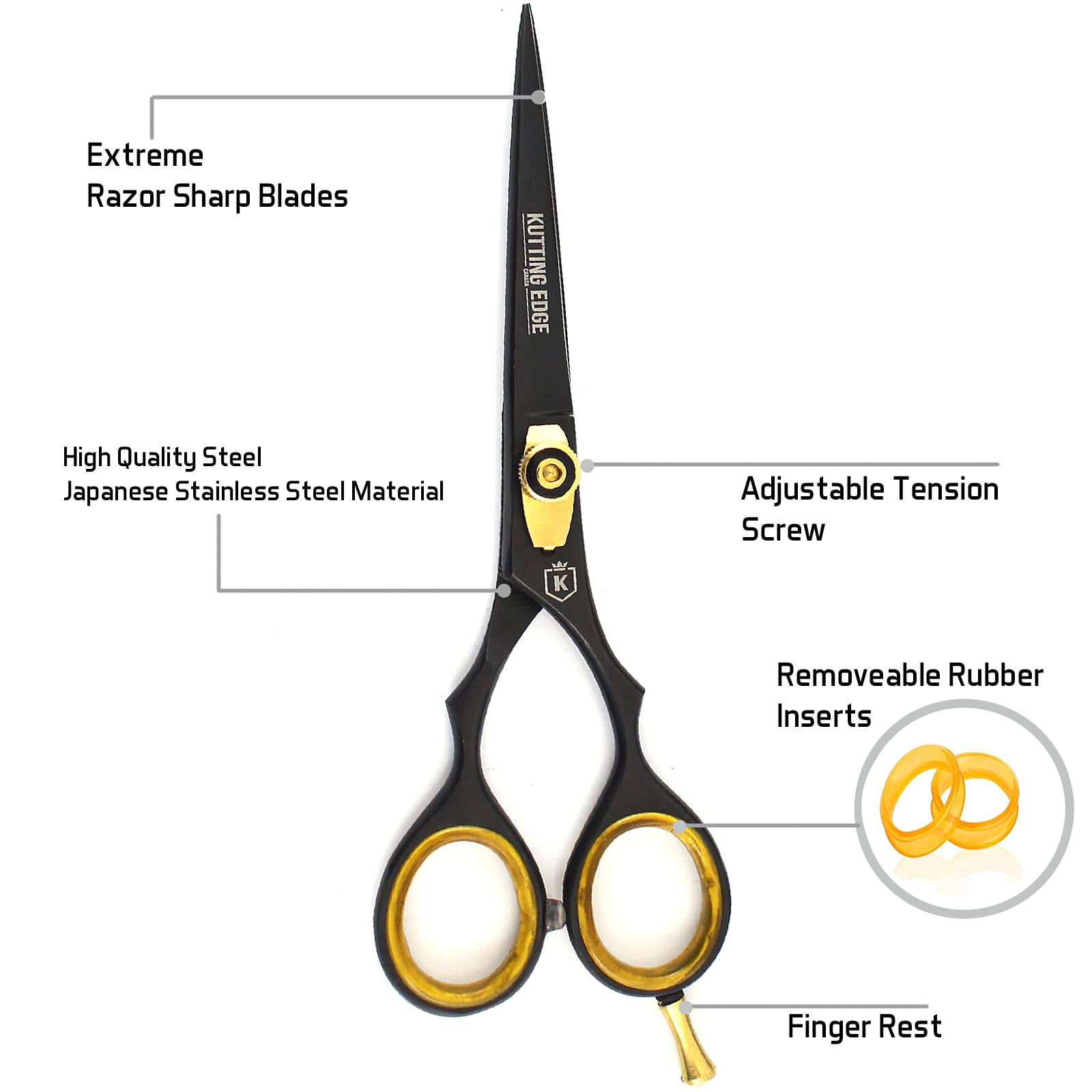 Professional Hair Cutting Scissors Kit - 6.0