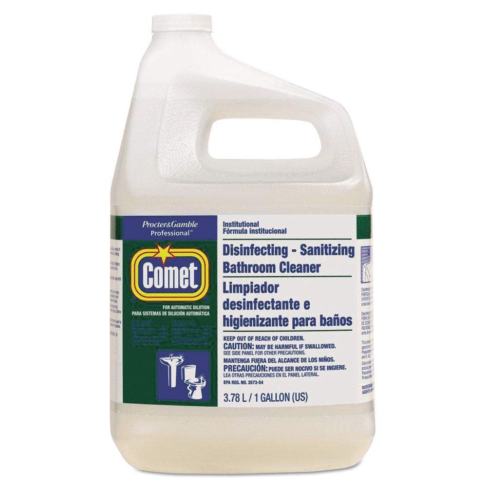 Comet 22570CT Disinfecting & Sanitizing Bathroom Cleaner - 1 Gallon Bottle (3/Carton) | Powerful Germ-Killing Formula for Toilets, Sinks & Showers | Ideal for Home, Office & Commercial Use