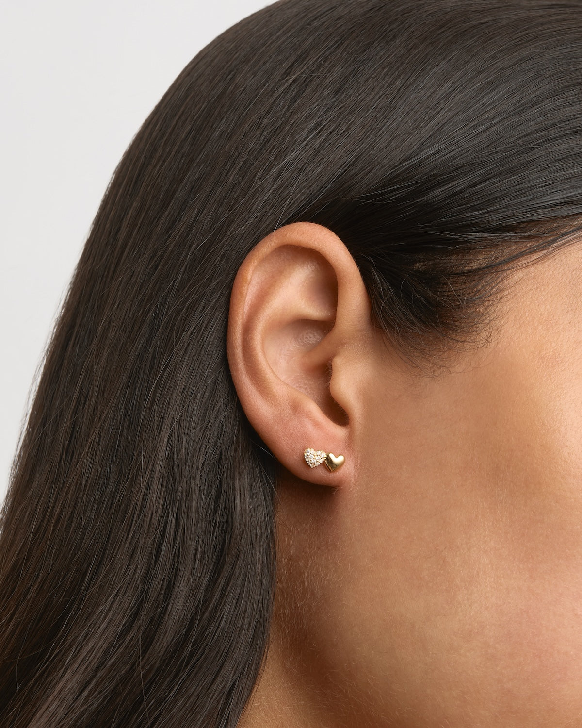 18K Gold Vermeil Always By Your Side Stud Earrings - Elegant Everyday Jewelry for Women, Perfect Gift for Valentine's Day, Anniversary & Special Occasions
