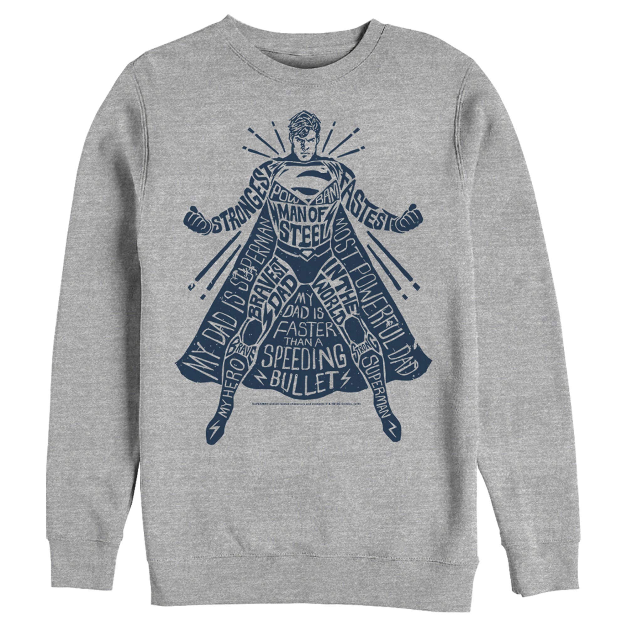 Men's Superman Graphic Sweatshirt - Casual Superhero Apparel for Fans