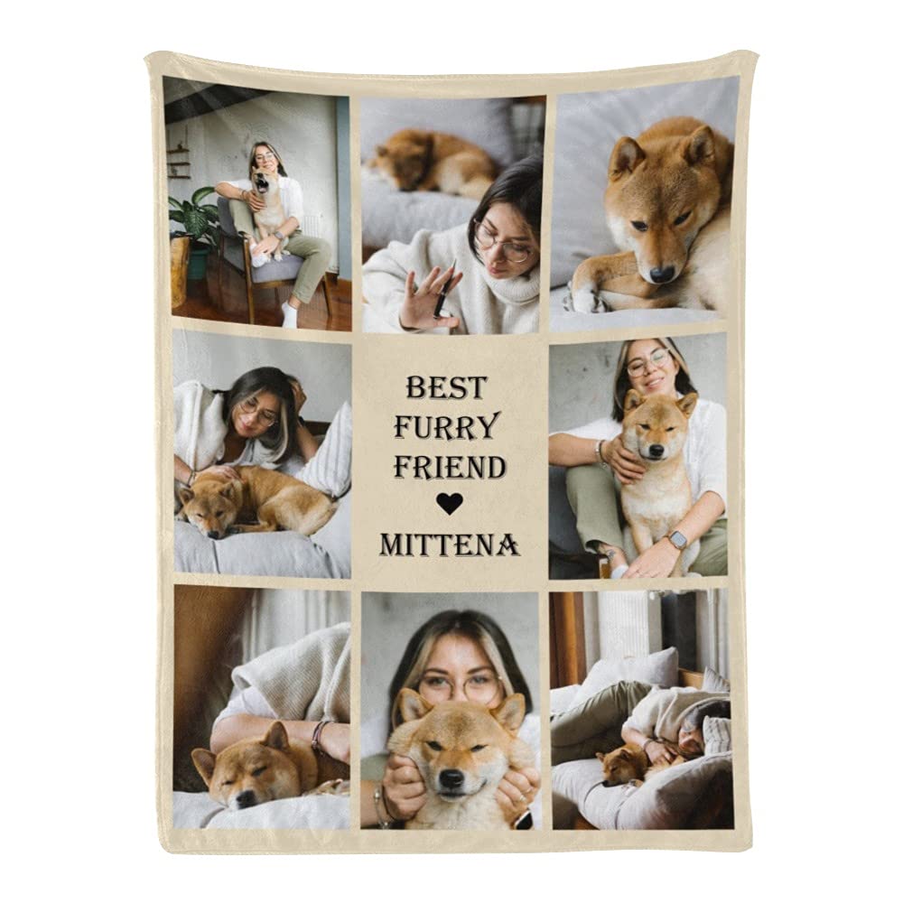 Custom Photo Blanket - Personalized Gifts 24 Colors 60x80