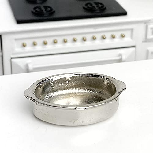 Miniature Roasting Pan for Dollhouse - Authentic 1:12 Scale Kitchen Accessory - Perfect for Dollhouse Decor, DIY Crafts & Miniature Cooking Scenes