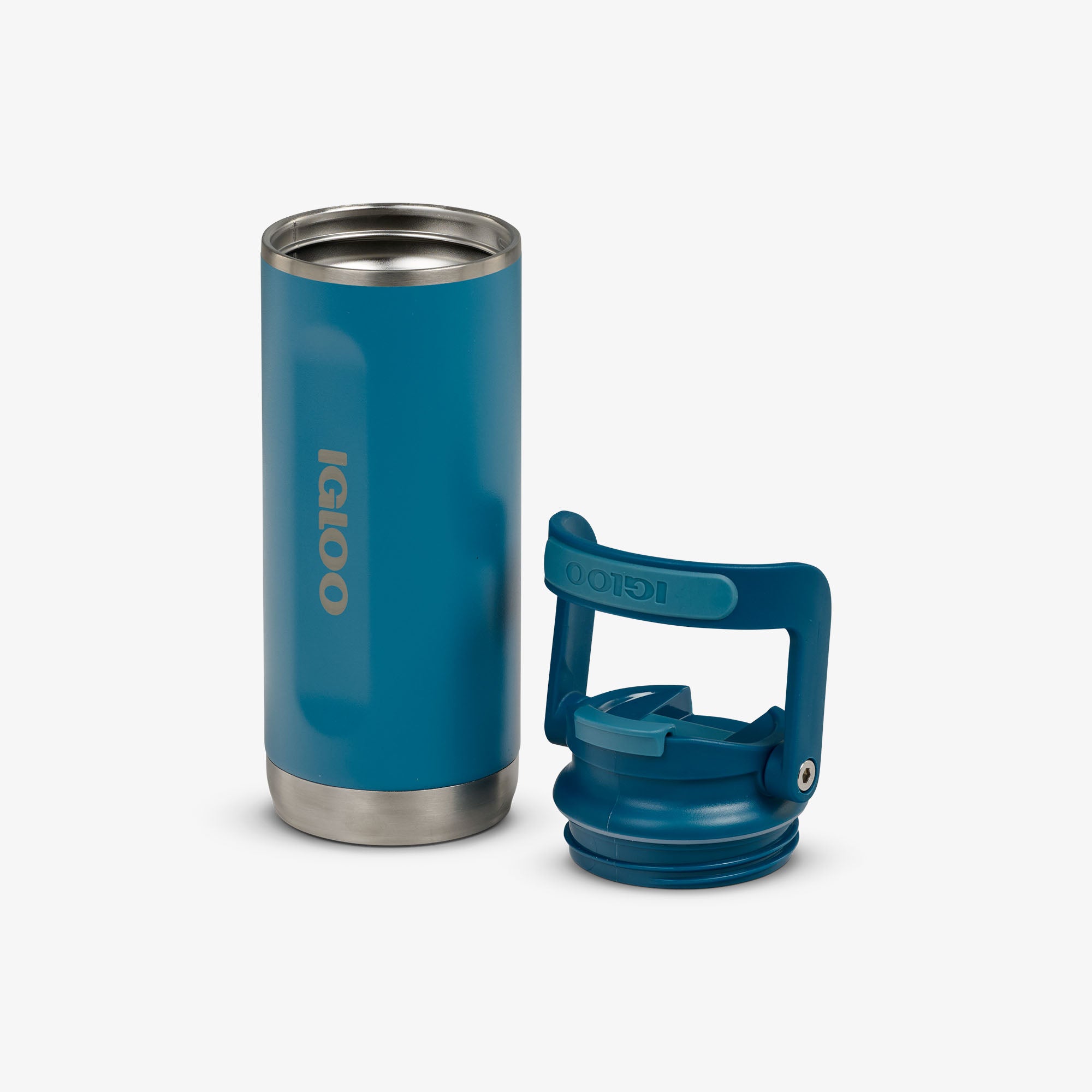16 Oz Flip ‘n’ Sip Tumbler - Insulated Stainless Steel Travel Mug with Lid & Straw - Perfect for Coffee, Tea & Cold Drinks On The Go