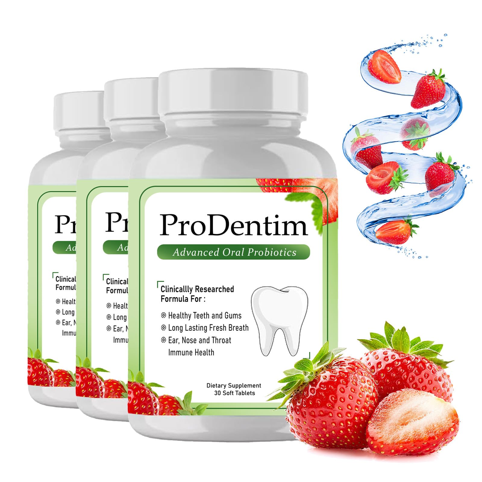 Prodentim Dental Candy Melts - Advanced Oral Probiotics for Gums & Teeth Health, Fresh Breath Support - 3.5 Billion CFU Chewable Tablets (30 Count, Pack of 3) | Perfect for Travel, Daily Oral Care & Post-Meal Freshness