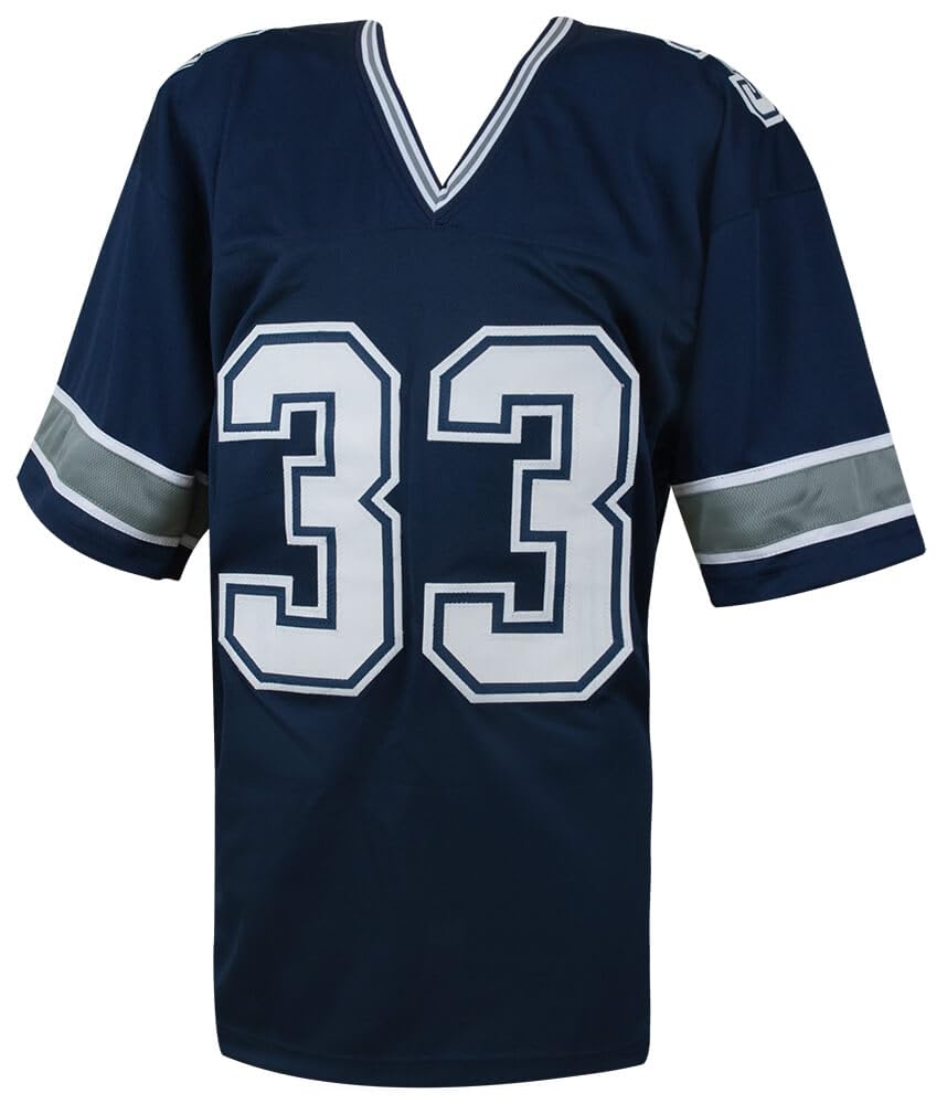 Authentic Tony Dorsett Signed Navy Dallas Cowboys Football Jersey - Beckett Certified - Perfect for Collectors, Sports Memorabilia Fans & Game Room Decor