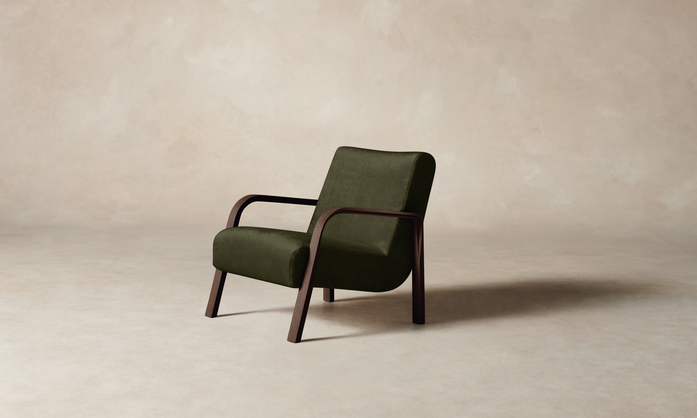 Felix Chair - Premium Performance Velvet Olive Green Upholstered Accent Chair for Living Room, Bedroom, or Office Decor