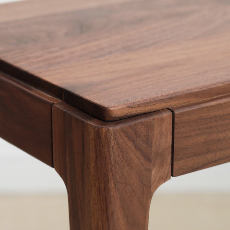 Black Walnut Solid Wood Nordic Long Bench - Modern Entryway & Dining Room Seating - Perfect for Hallway, Bedroom, and Living Room Decor