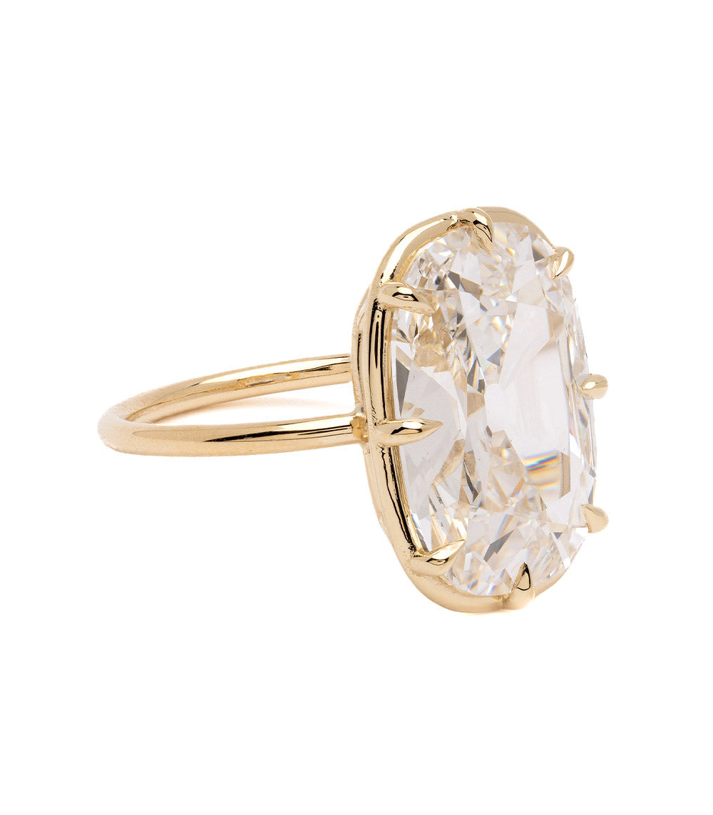 5.55 Carat Gigi Flat Cushion Cut Diamond Engagement Ring for Women - Perfect for Proposals, Anniversaries & Special Occasions