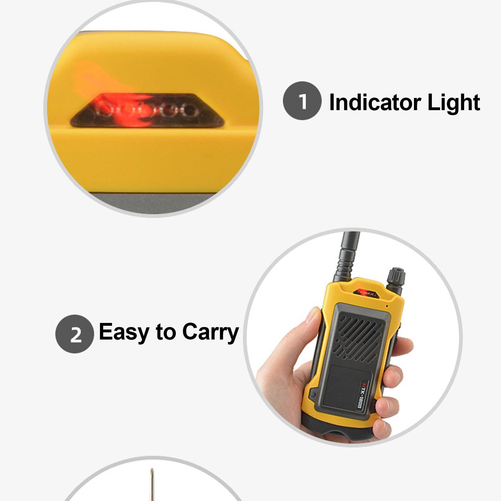 Long Range Portable Walkie Talkies | 2-Way Radio Toy for Kids - 200m Handheld Two-Way Radios as Best Birthday Gifts for Outdoor Adventures, Camping & Family Games