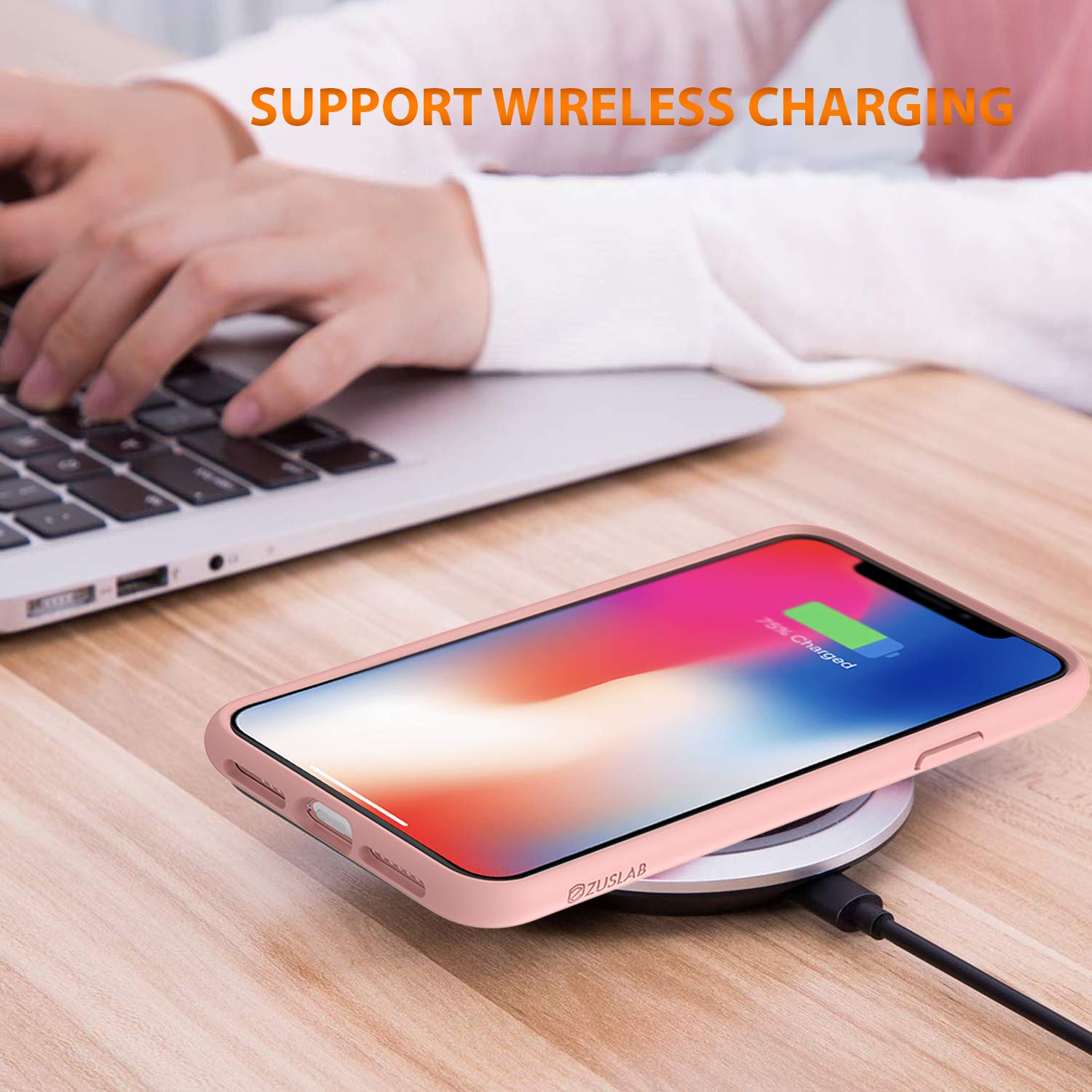 ZUSLAB Tough Fusion Shockproof Case for iPhone 11 Pro Max - Clear Transparent Back Cover with Military-Grade Protection | Perfect for Outdoor Activities, Travel & Daily Use (Pink)