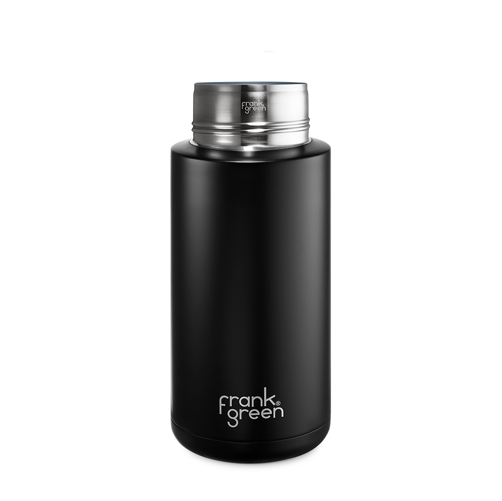 Eco-Friendly Ceramic Reusable Water Bottle - 34oz (1000ml) Leak-Proof & Insulated - Perfect for Gym, Hiking, Office & Travel