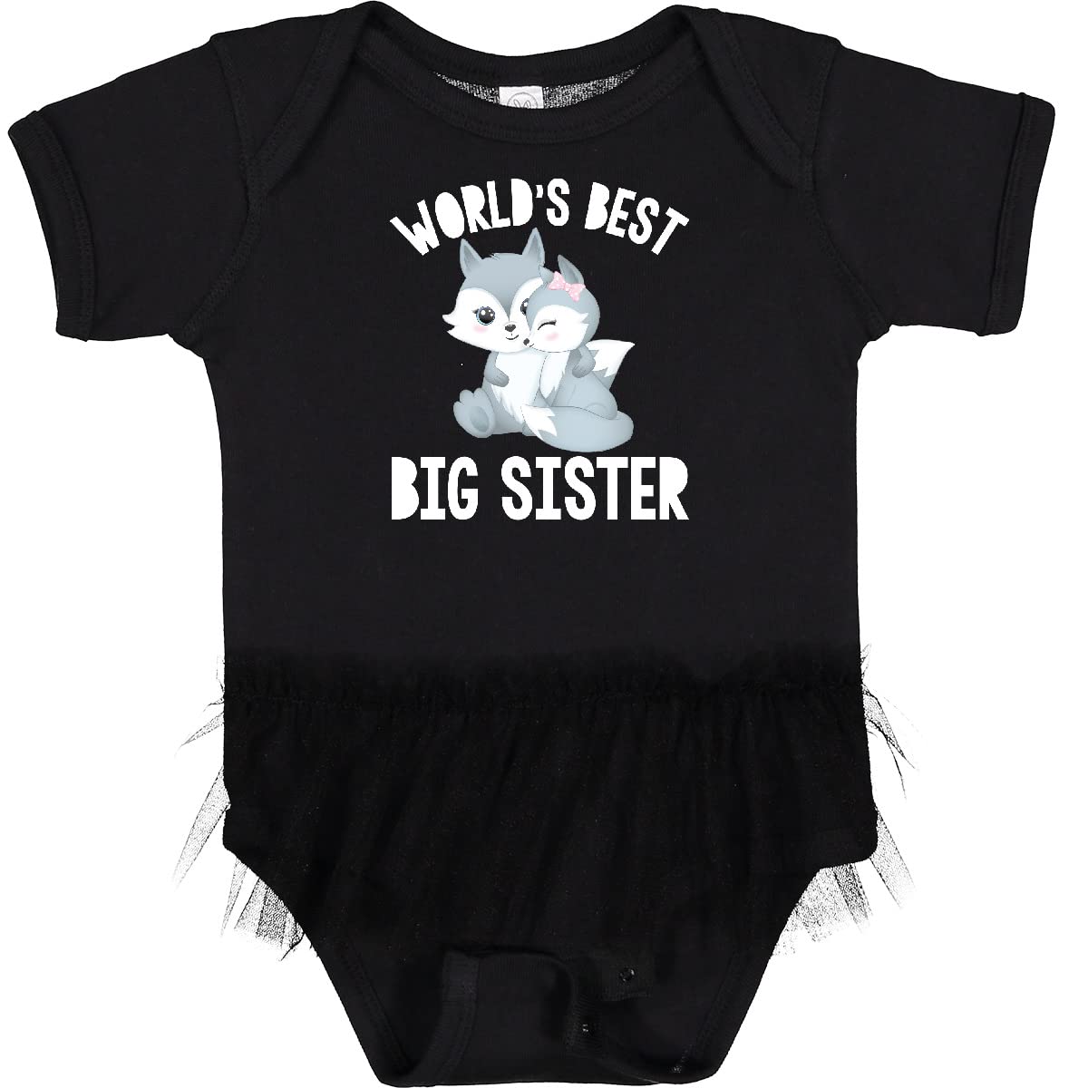 Inktastic Big Sister Infant Tutu Bodysuit - Cute Baby Girl Outfit for Sibling Photos & Special Occasions