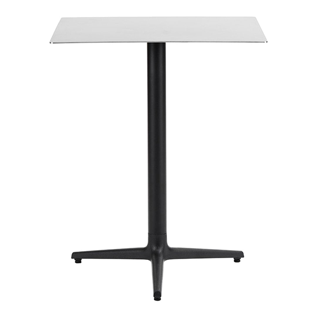 Allez Square Outdoor Cafe Table with 3 Legs - Durable Patio Bistro Set for Garden, Restaurant, and Backyard Dining