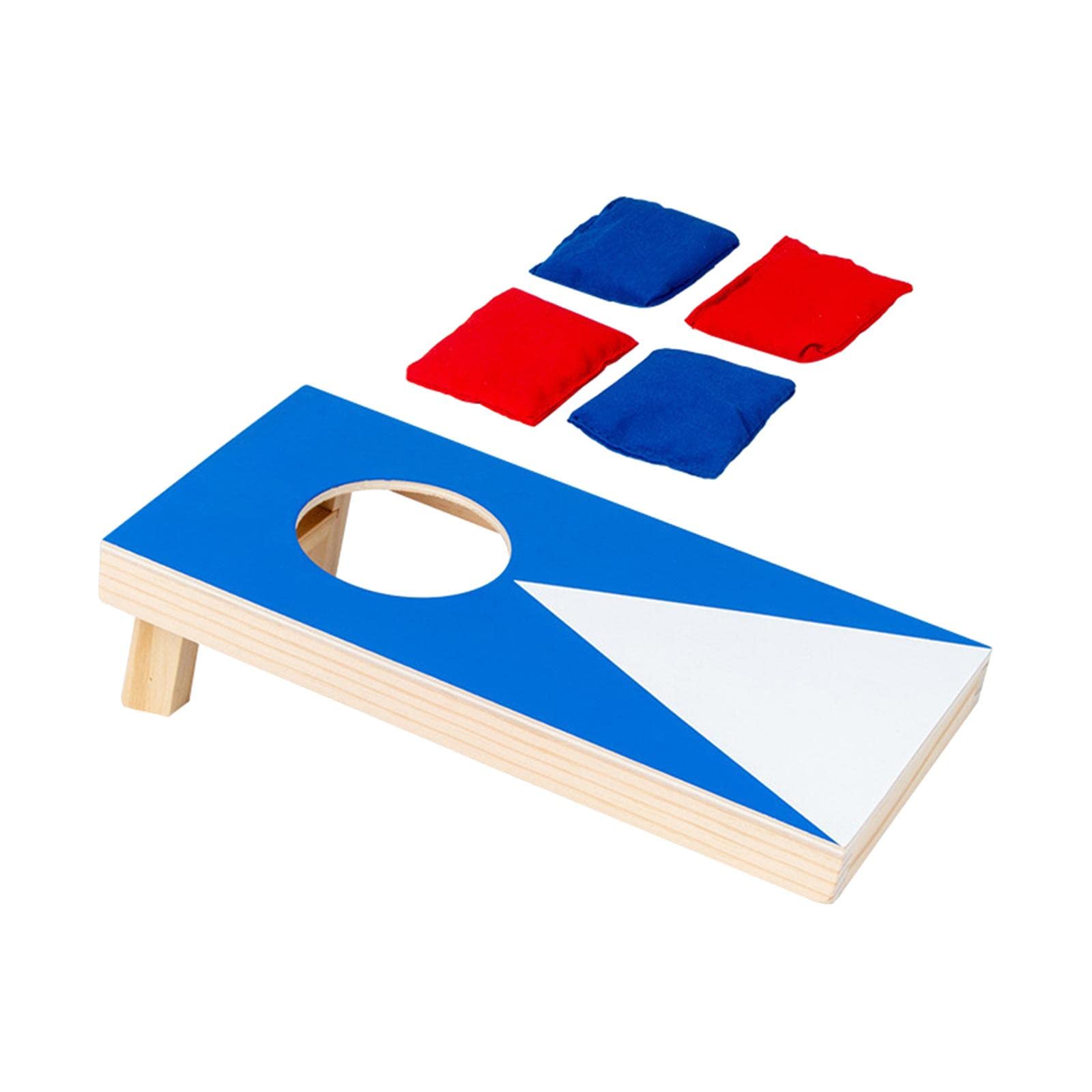 Shamjina Classic Cornhole Board Set with 8 Throwing Bags - Early Educational Outdoor Game for Kids & Adults - Perfect for Backyard, Picnics, and Family Gatherings