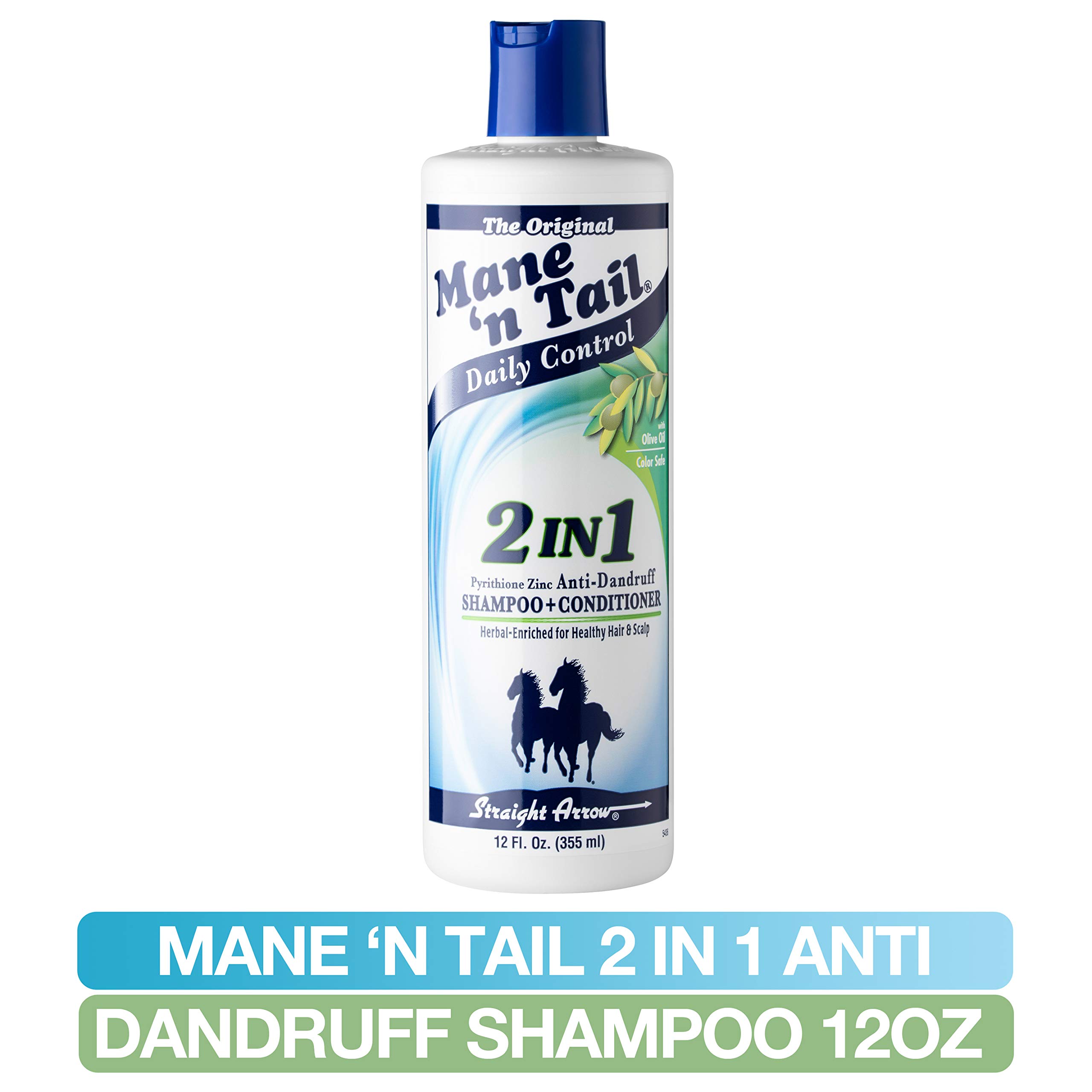 Mane 'n Tail Daily Control 2-in-1 Anti-Dandruff Shampoo & Conditioner for Men & Women - 12 oz | Hydrating Scalp Treatment for Flakes & Itch Relief | Perfect for Daily Hair Care Routine