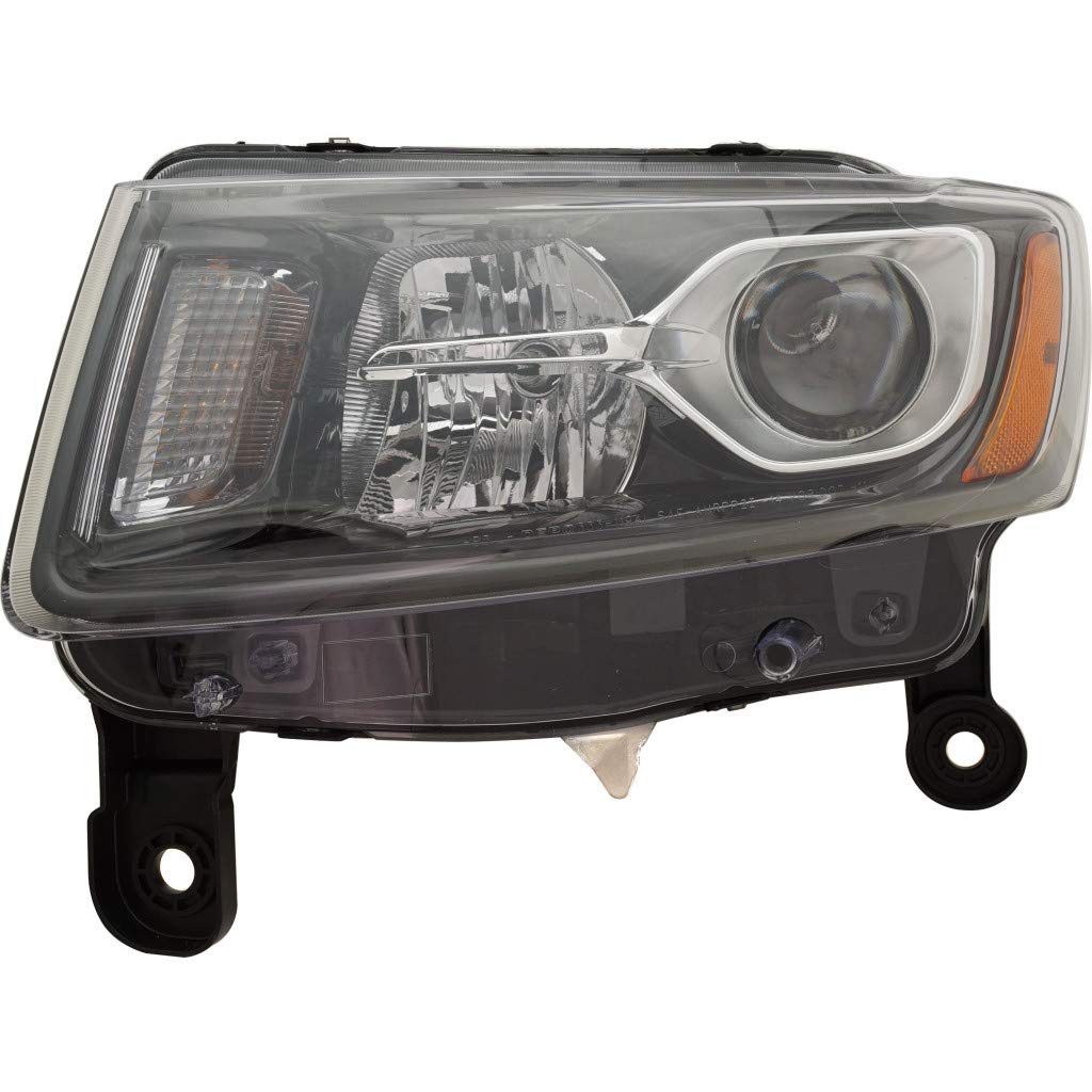 Jeep Grand Cherokee Headlight Assembly 2014-2016 Driver Side STD Type Black - CH2502308 | 68236109AE - Perfect for Night Driving & Off-Road Adventures