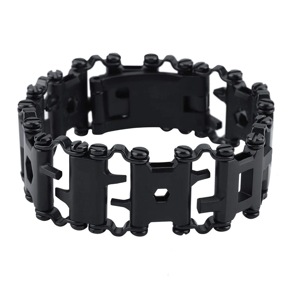 29-in-1 Multi-Tool Survival Bracelet - Stainless Steel Outdoor Emergency Tool with 29 Functions - Camping, Hiking, Survival Gear for Men & Women - Perfect for Outdoor Adventures & Emergency Situations