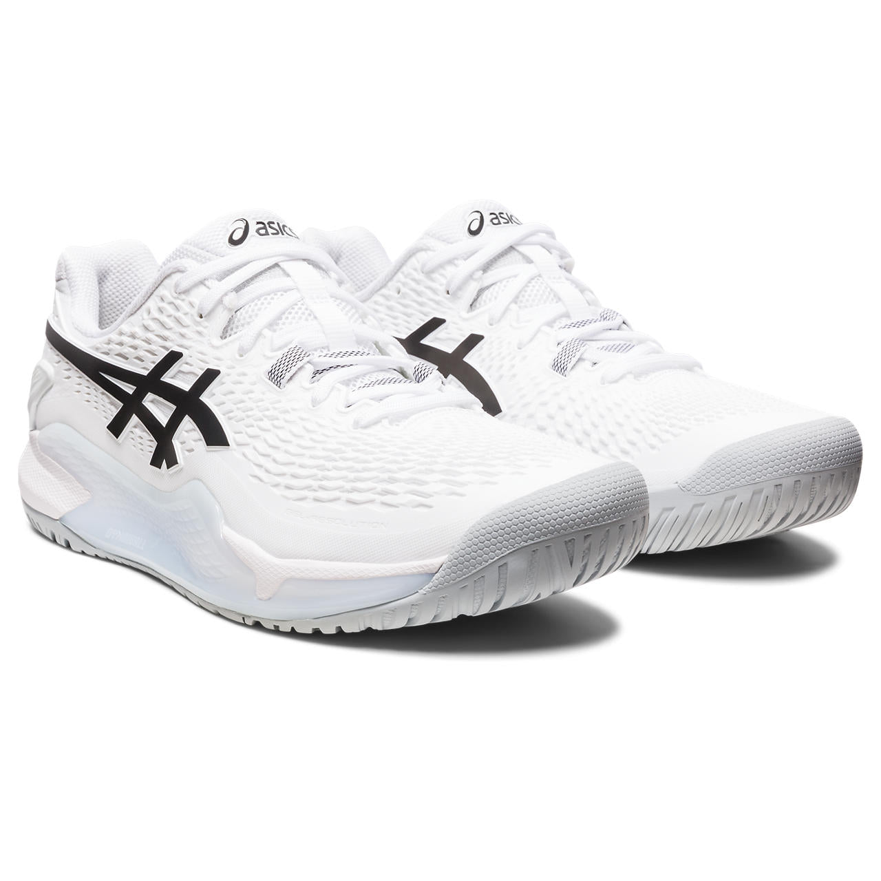 ASICS Gel Resolution 9 Men's Tennis Shoes - White/Black - High-Performance Court Shoes for Competitive Play & Training - Perfect for Hard Courts & Clay Courts