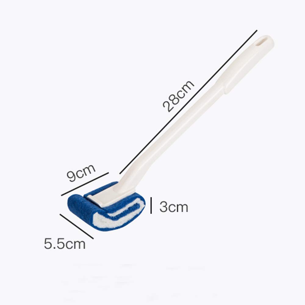 Heavy Duty Toilet Bowl Brush Set (2-Pack) - Scratch-Free Curved Design for Deep Cleaning, Anti-Splashing & Easy Storage - Ergonomic Grip for Bathroom & RV Use