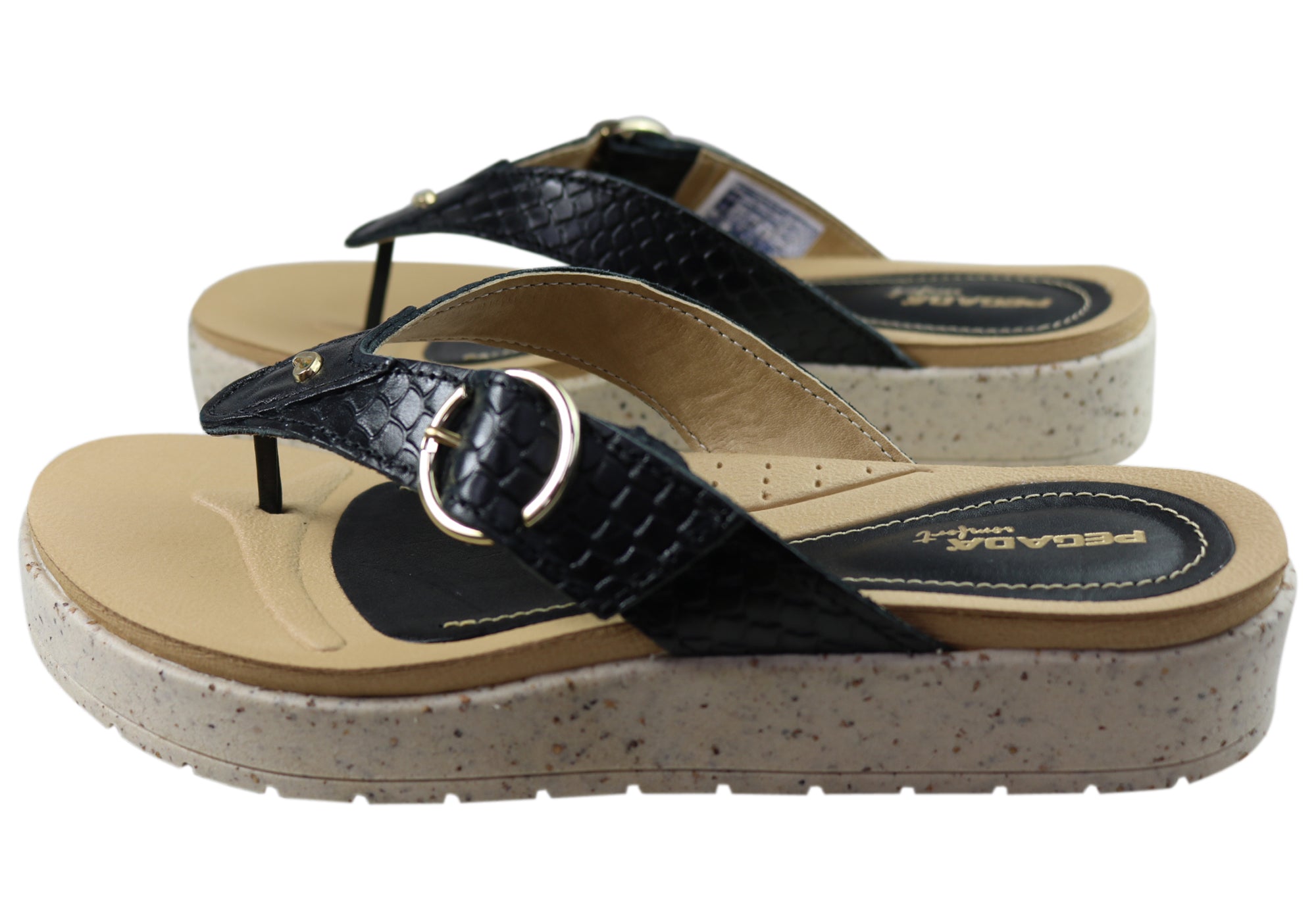 Pegada Explora Women's Comfort Leather Thong Sandals - Made in Brazil - Perfect for Beach, Vacation & Summer Outfits