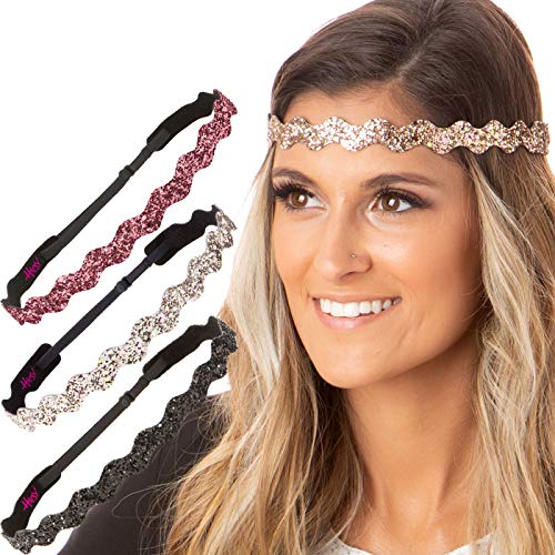 Bling Glitter Wave Black/Rose Gold/Pink Rose
