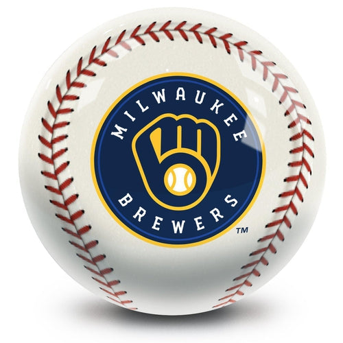 Official MLB Milwaukee Brewers Bowling Ball - Professional 16lb Bowling Ball for Men & Women - Perfect for League Play, Tournaments & Casual Bowling