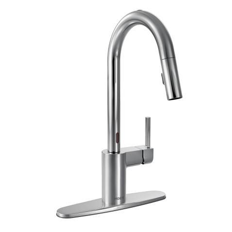 Moen Align MotionSense Kitchen Faucet with Pull Down Sprayer - Chrome 7565EC | Touchless Hands-Free Operation for Cooking & Cleaning | Modern Kitchen Sink Faucet with Smart Sensor Technology