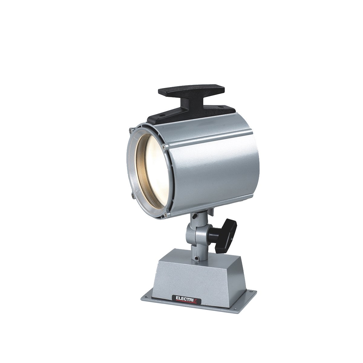 Electrix 7700 GRAY Waterproof Halogen Machine Light with Integrated Transformer - 55W, 950 Lumens - Surface Mount Lighting for Industrial Workshops, Garages & Outdoor Equipment