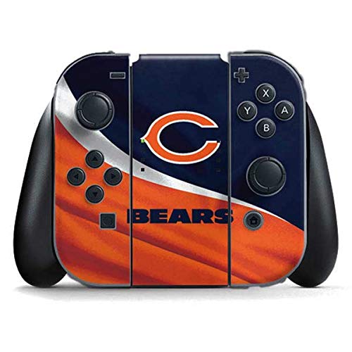Official NFL Chicago Bears Gaming Skin for Nintendo Switch Joy Con Controller - Custom Decal Sticker for Switch Accessories | Perfect for Gaming Enthusiasts & Sports Fans