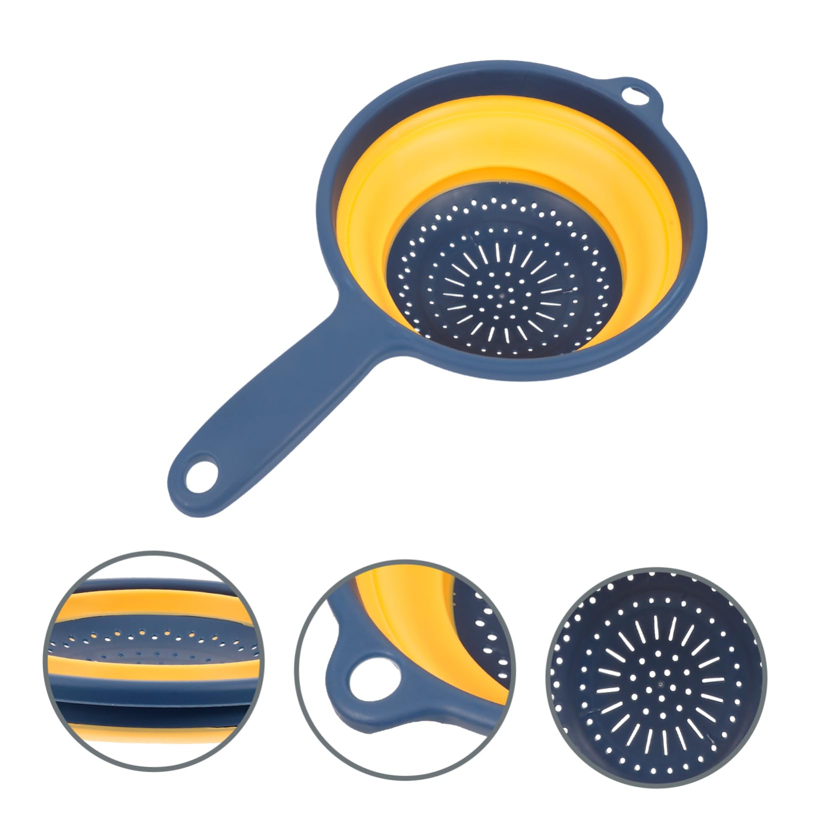 1PC Foldable Vegetable Washing Basket - Kitchen Sink Colander Strainer for Fruits & Veggies - Durable Household Draining Basket for Efficient Washing & Drying - Perfect for Meal Prep, Salad Making & Kitchen Organization
