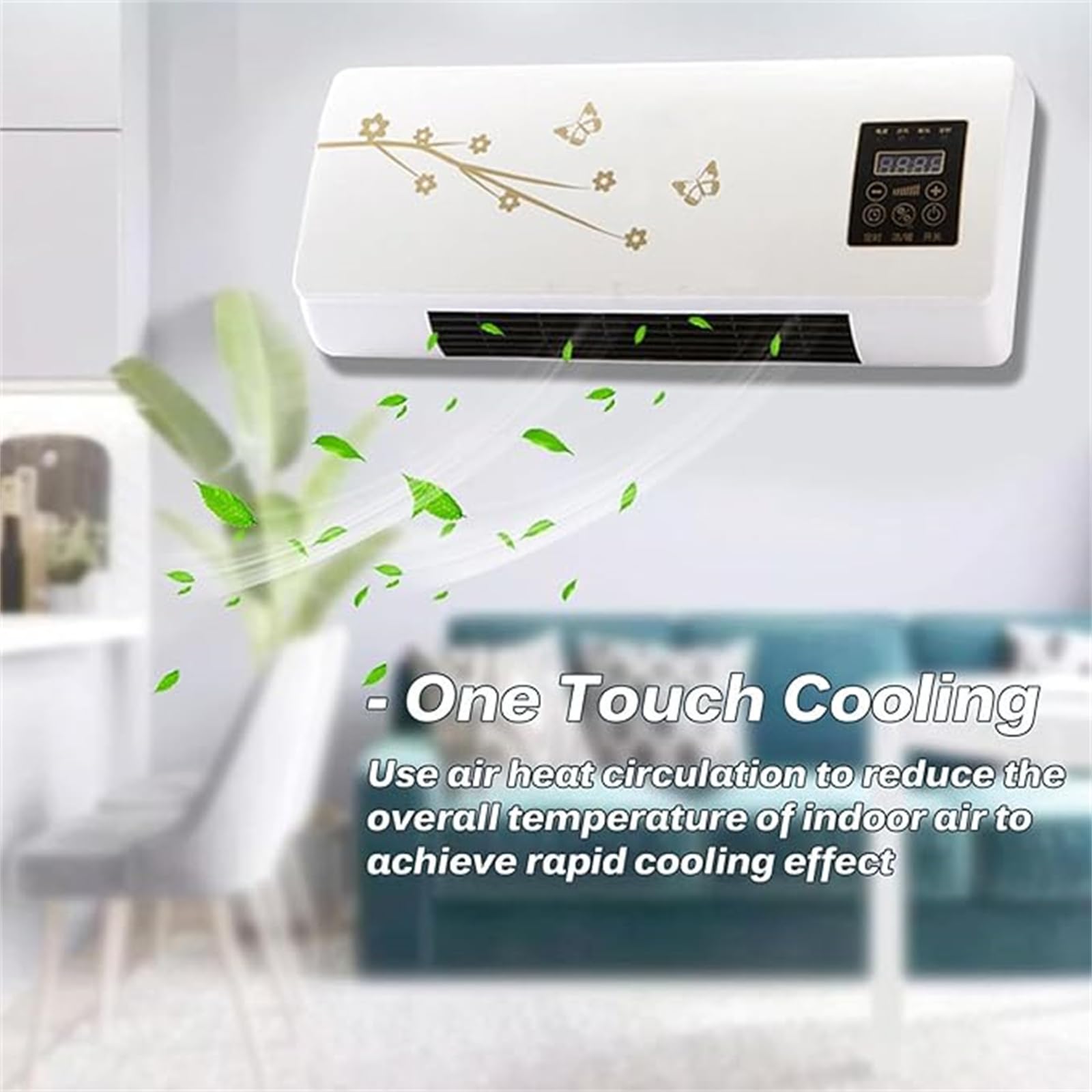 Lesangel SplitMax Portable Air Conditioner - 110V Compact Cooling Unit with Red Design | Perfect for Bedrooms, Offices & Small Spaces