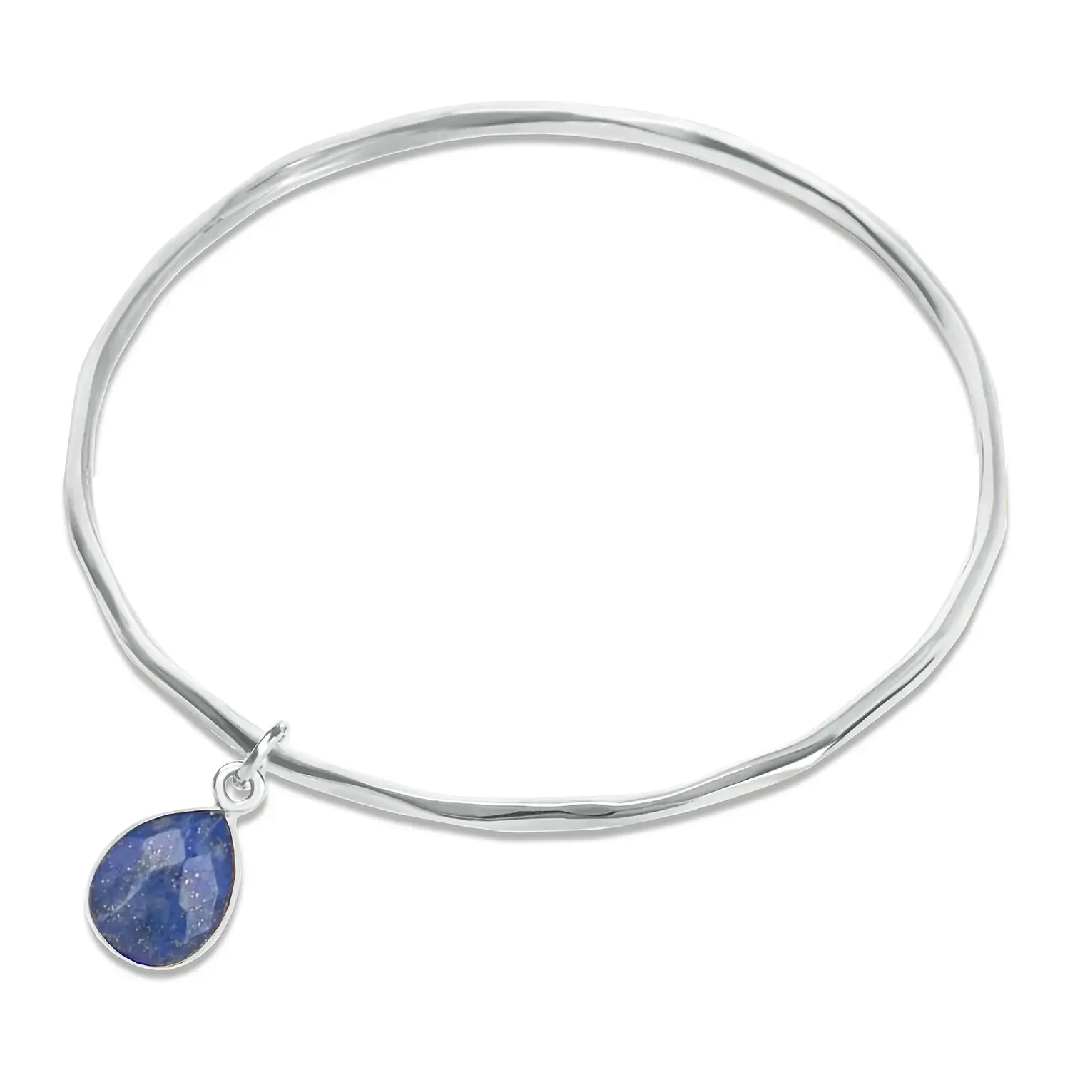 Lapis Lazuli Charm Bracelet - Sterling Silver September Birthstone Jewelry for Women | Perfect Gift for Birthday, Anniversary & Special Occasions