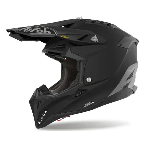 Airoh Aviator 3 Motorcycle Helmet - Matte Black - DOT & ECE Certified - Lightweight & Ventilated for Street & Racing Use