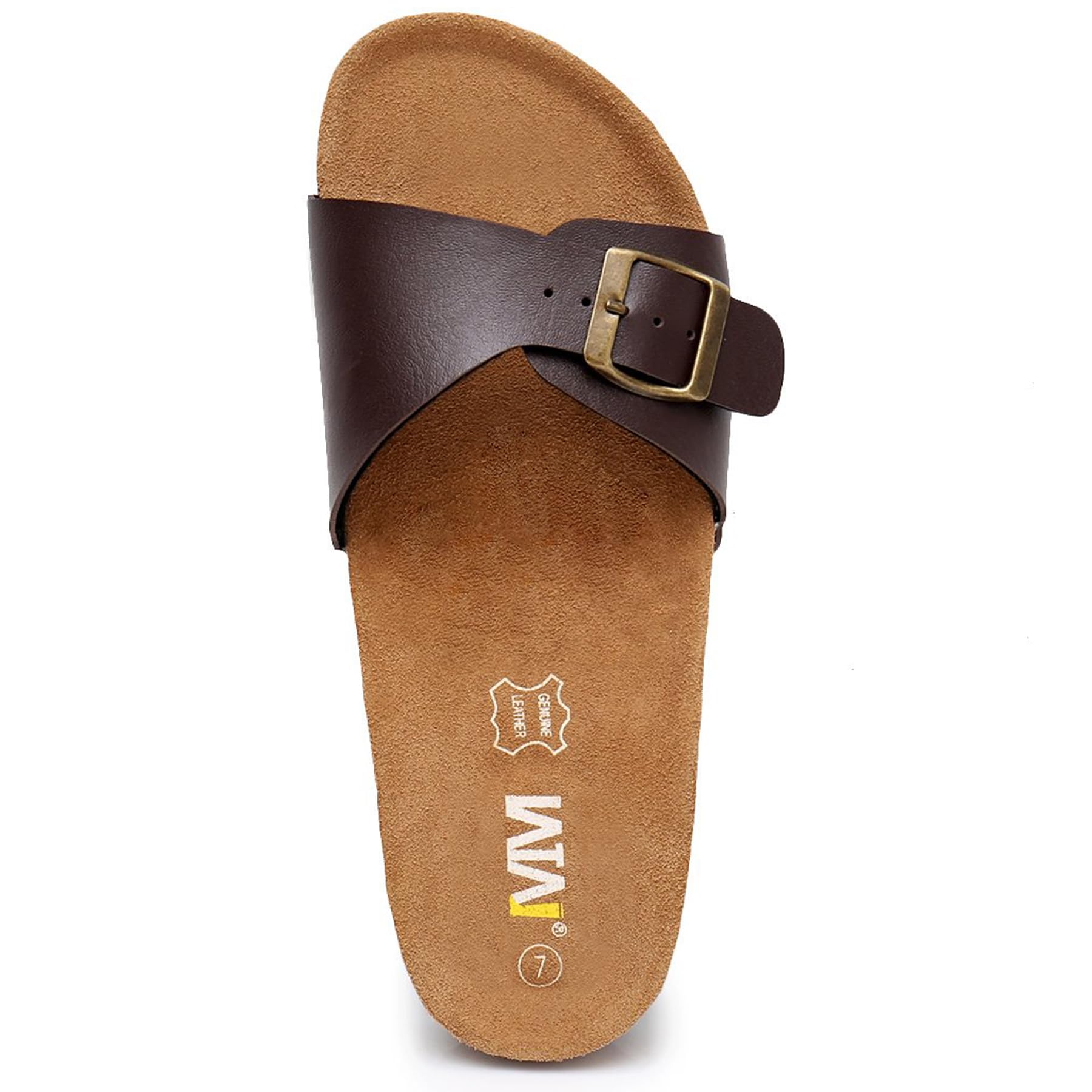 Women's Adjustable Buckle Cork Footbed Sandals - Soft Cow Suede Slide Sandals for Women, Open Toe Summer Beach Shoes | Perfect for Vacation, Poolside, and Casual Outings