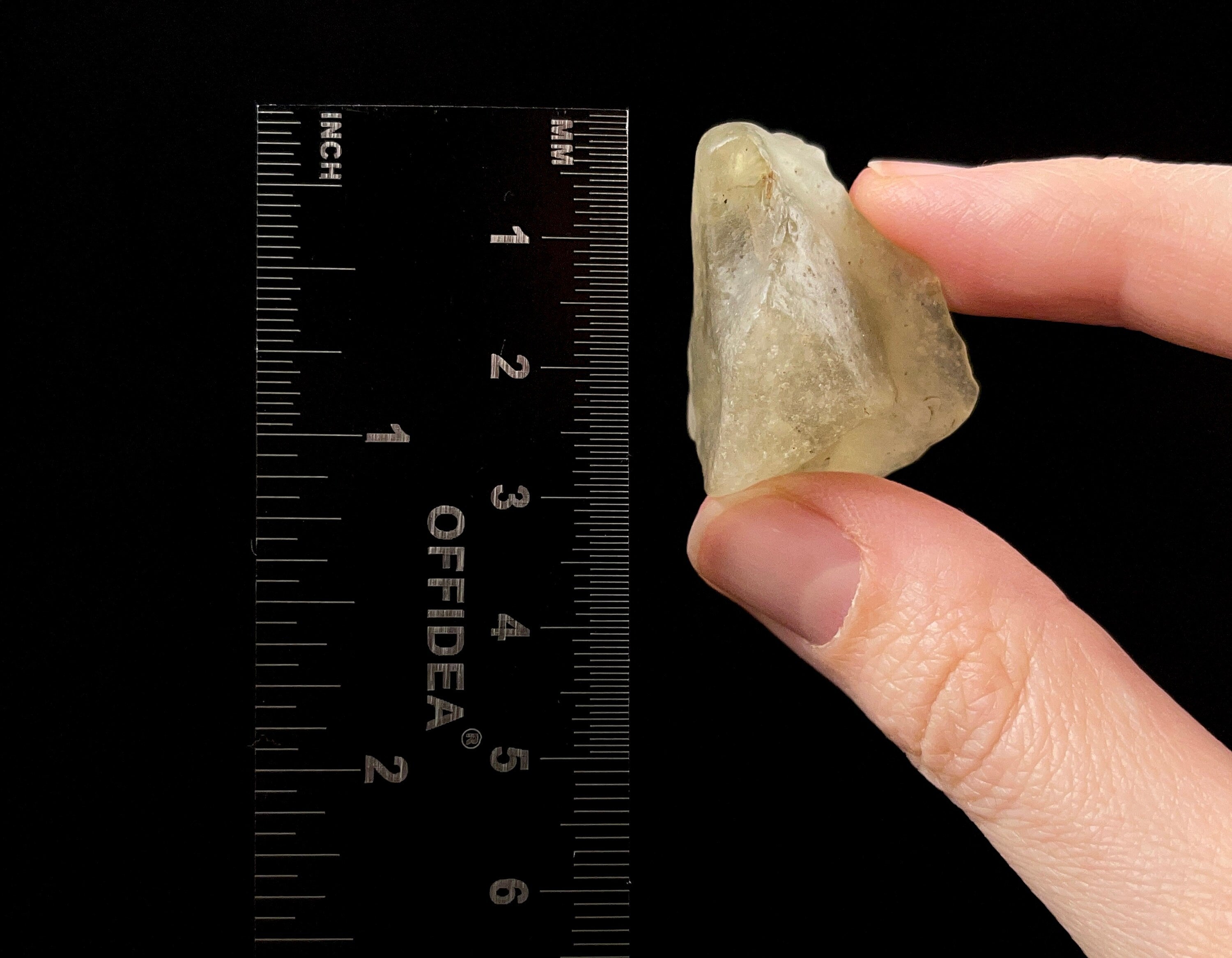 Libyan Desert Glass Raw Crystal - Rare B Grade Natural Mineral Specimen | Unique Gift for Collectors, Home Decor & Healing Crystal Use in Meditation & Energy Work