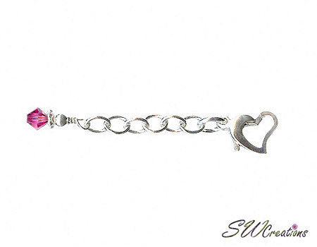 Heart of Gem Crystal Anklet Jewelry Extender - Adjustable Ankle Bracelet Chain for Women, Boho Chic Ankle Chain Accessory | Perfect for Beach, Festival, and Summer Outfits