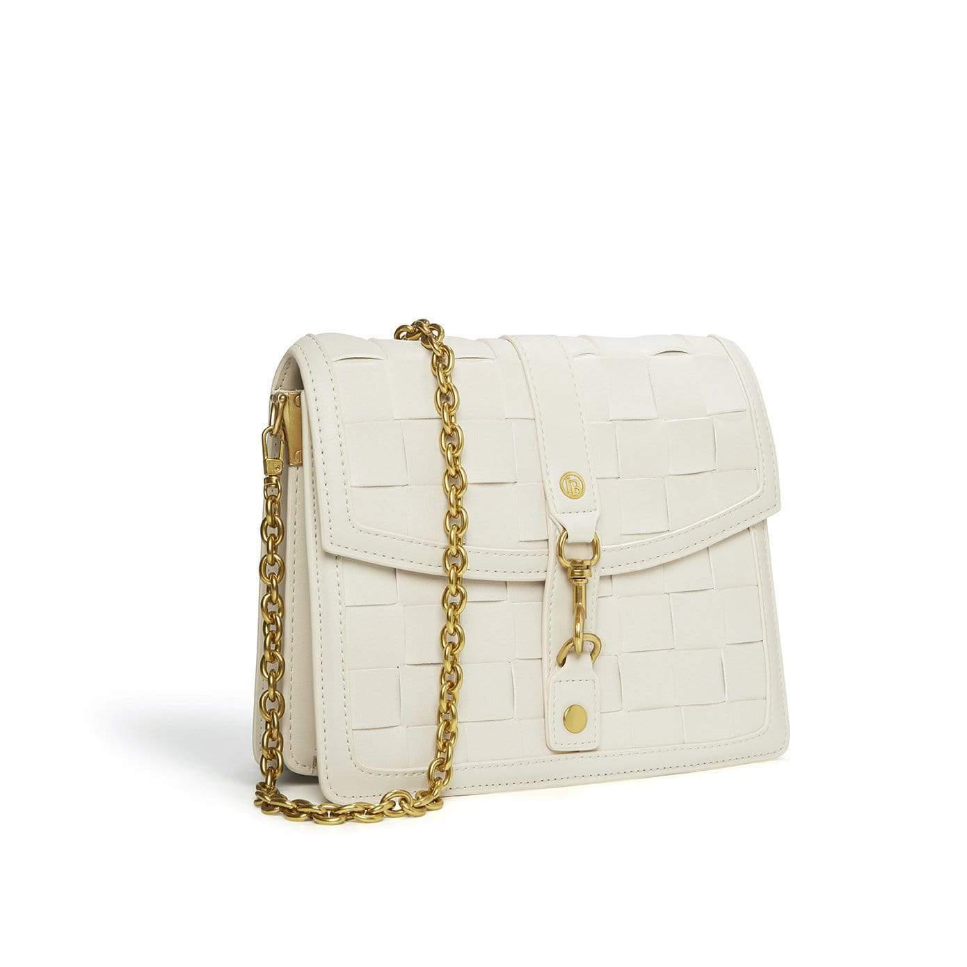 Vegan Leather Shoulder & Crossbody Bag for Women | Daisy Design in White | Perfect for Work, Travel & Everyday Use