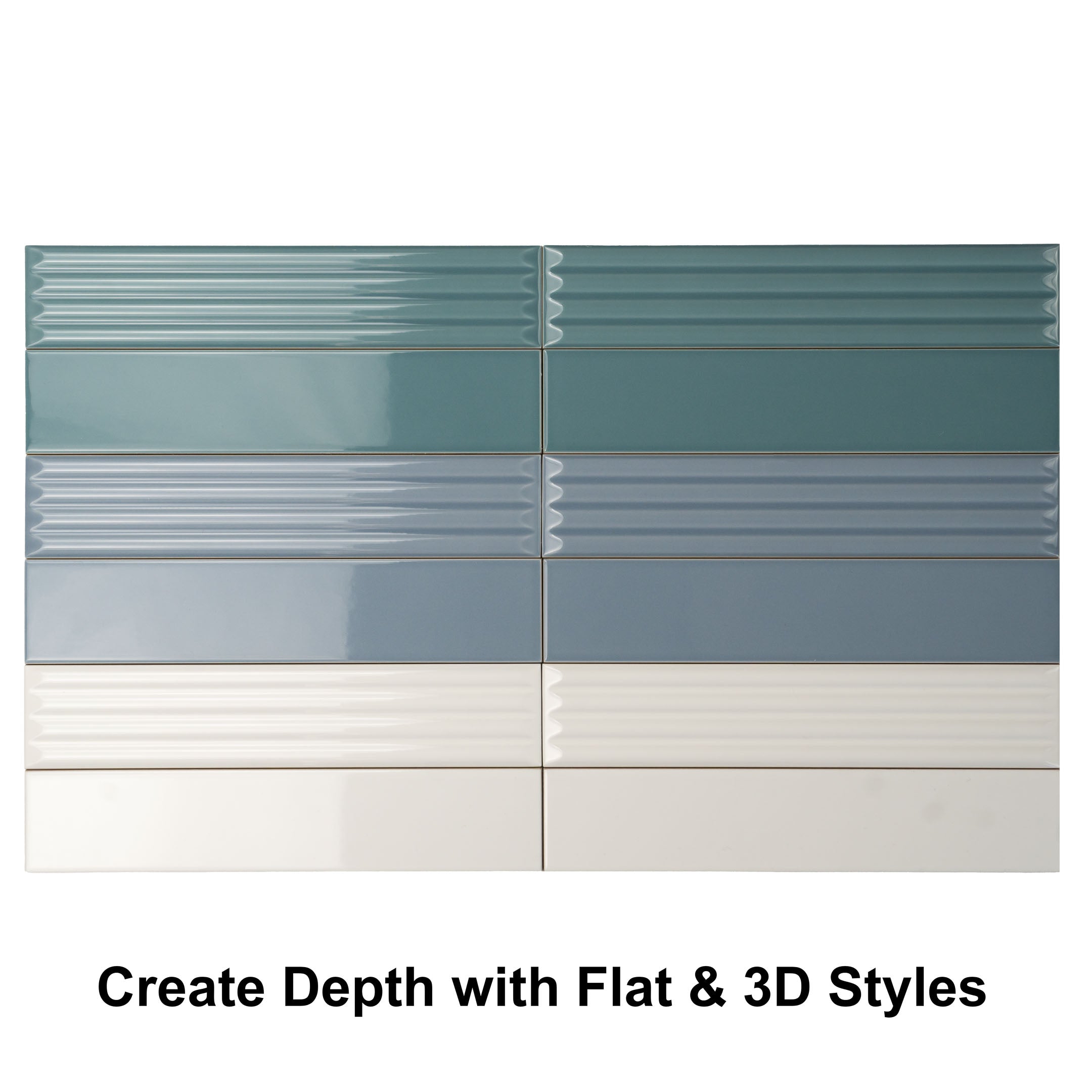 Italian Subway Wall Tile - Pack of 2 x 10 - Premium Ceramic Kitchen & Bathroom Backsplash Tiles for Modern Home Decor