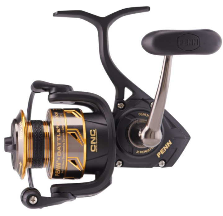 Battle III Spinning Reel 2000 - High Performance Fishing Reel with Smooth Drag System, Lightweight Graphite Body - Perfect for Freshwater & Saltwater Fishing, Bass, Trout, and Walleye Angling