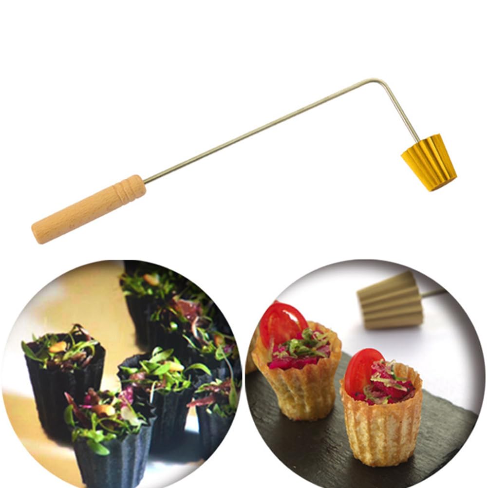 PATKAW Flower Rosette Iron Waffle Molds - Cookie & Pastry Baking Set for Waffles, Egg Tarts & Desserts - Non-Stick Kitchen Gadget for Home Baking - Perfect for Parties, Breakfast & Holiday Treats