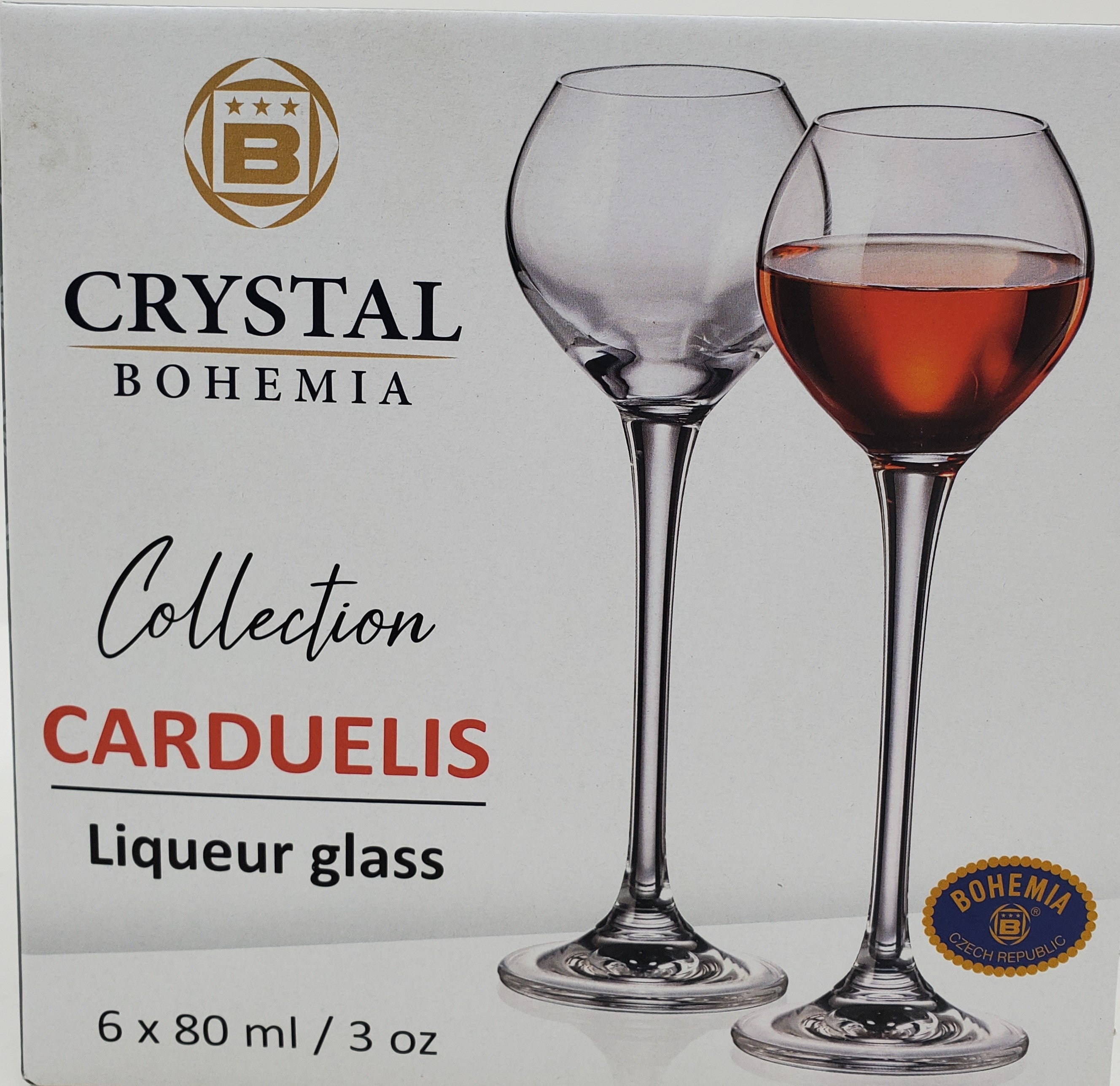 Premium 6-Piece 3 oz Liqueur Glass Set with Footed Base - Perfect for Cocktails, Dessert Wines & After-Dinner Drinks