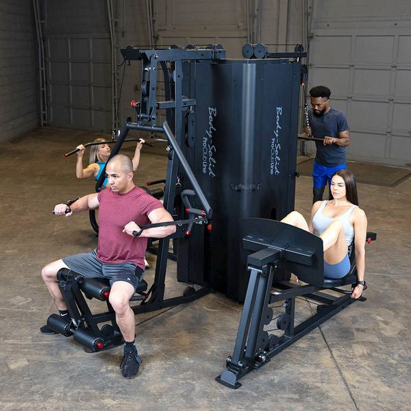 Body Solid Pro Club Line S1000 4 Stack Home Gym Equipment - Strength Training Machine for Full Body Workouts | Perfect for Home Gyms & Personal Fitness Studios
