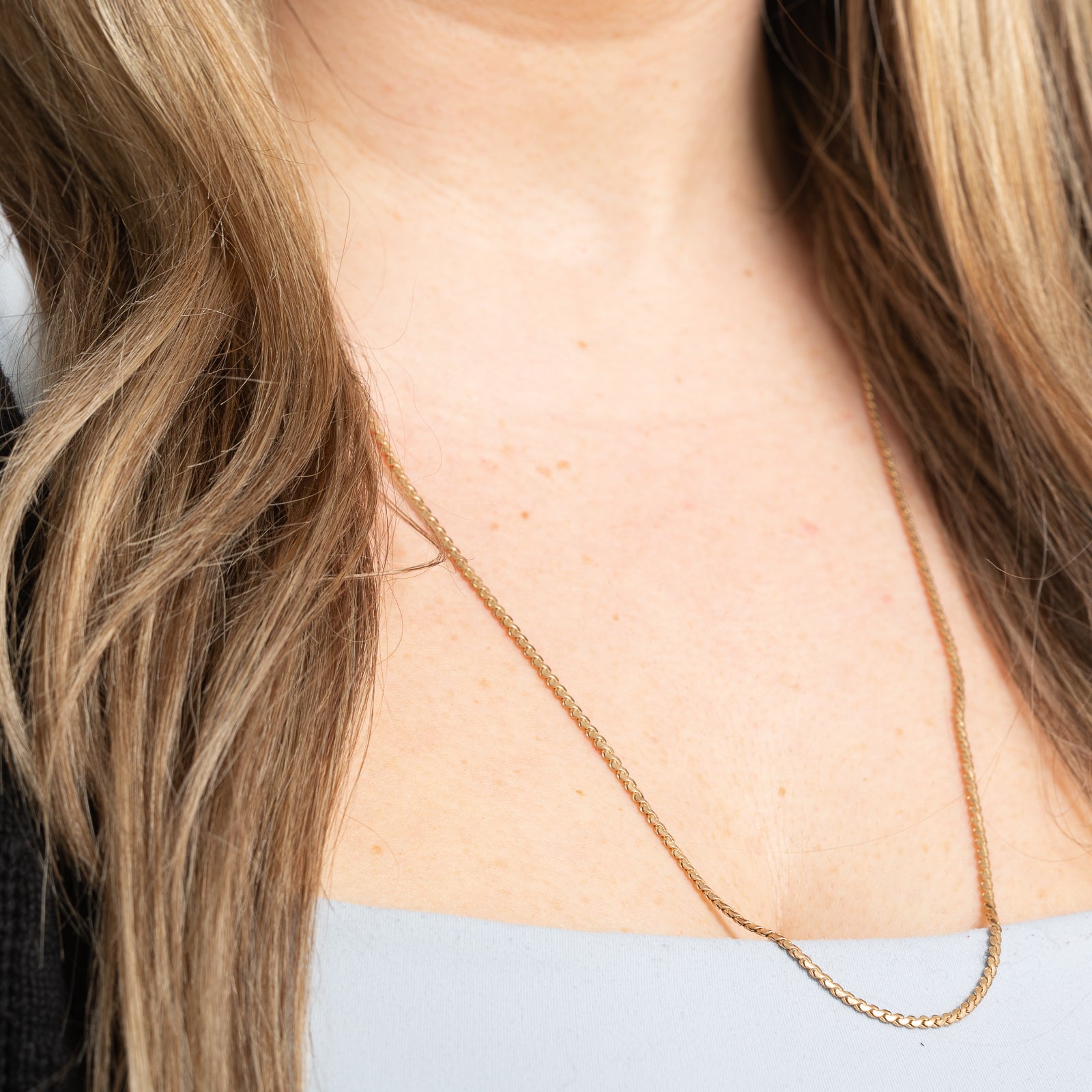 10K Yellow Gold S Link Chain Necklace - 2.10mm Width, 26 Inches - Perfect for Layering, Gifts & Everyday Elegance