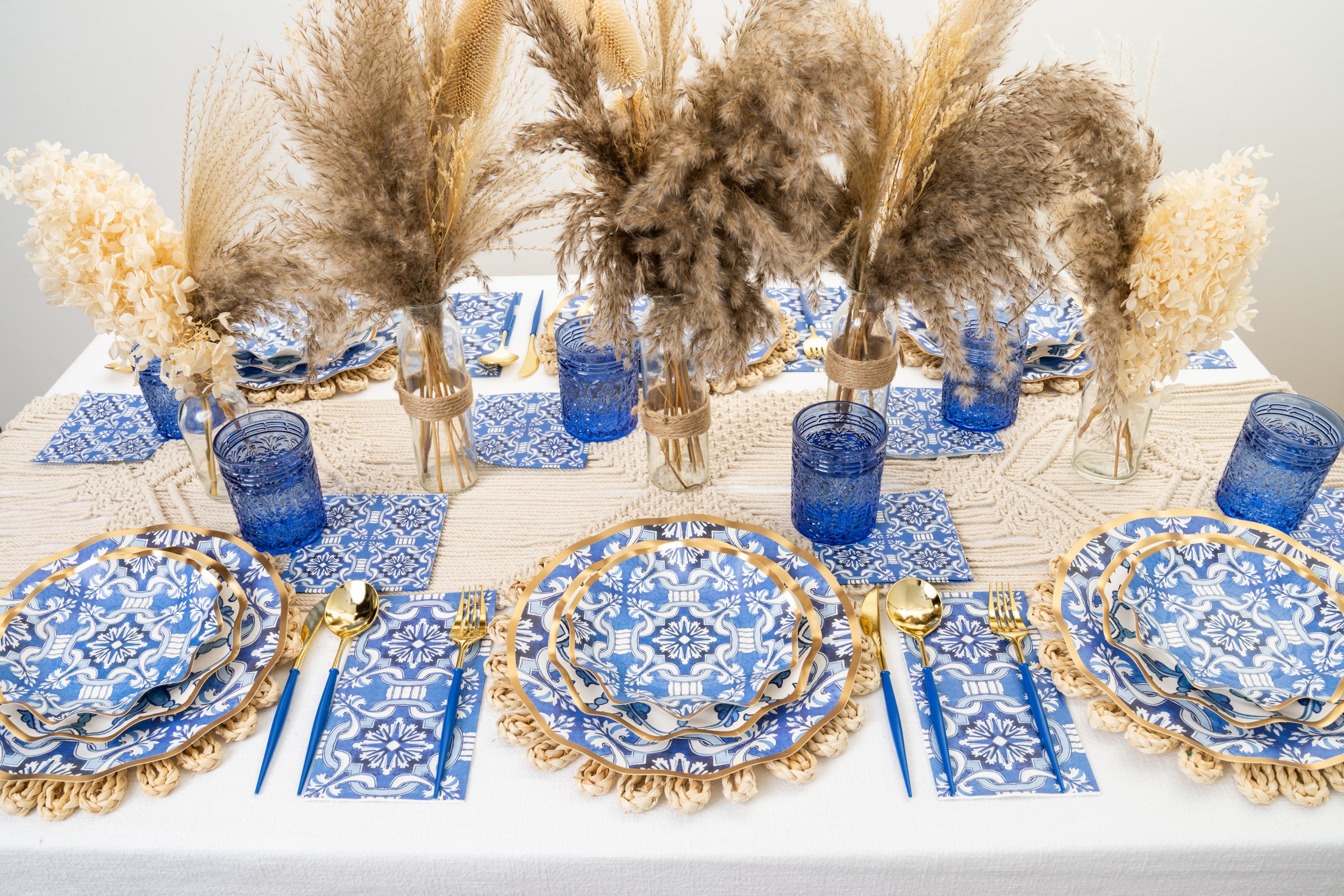 Premium Moroccan Nights Themed Cocktail Napkins - 20 Pack | Elegant Party Decor for Weddings, Bridal Showers & Dinner Parties