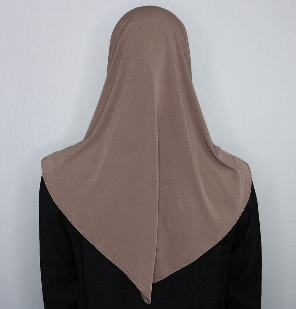 Firdevs Practical Amira Hijab Mink - Soft Stretch Muslim Headscarf for Women - Perfect for Daily Wear, Prayer & Special Occasions