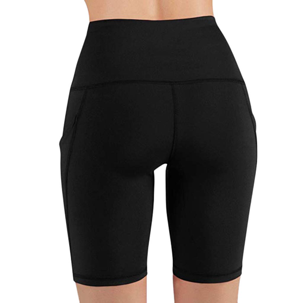 Women's High Waist Biker Shorts with Pockets - Running, Cycling, Yoga & Training Workout Shorts - Perfect for Gym, Fitness & Casual Wear